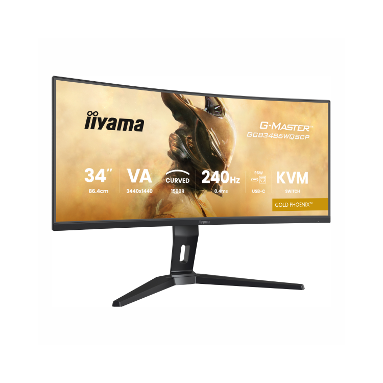 iiyama G-Master GCB3486WQSCP 34" VA UltraWide QHD 240Hz 0.4ms USB-C KVM Curved Gaming Monitor