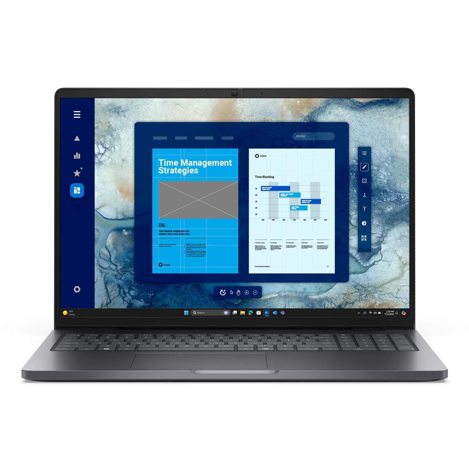 Dell Pro 16 Pc16250 Intel Core Ultra 7 16GB RAM 512GB SSD 16 Inch Windows 11 Pro Laptop Black, Laptops Direct - GDDHG