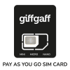 GiffGaff Pay As You Go Sim Card Trio