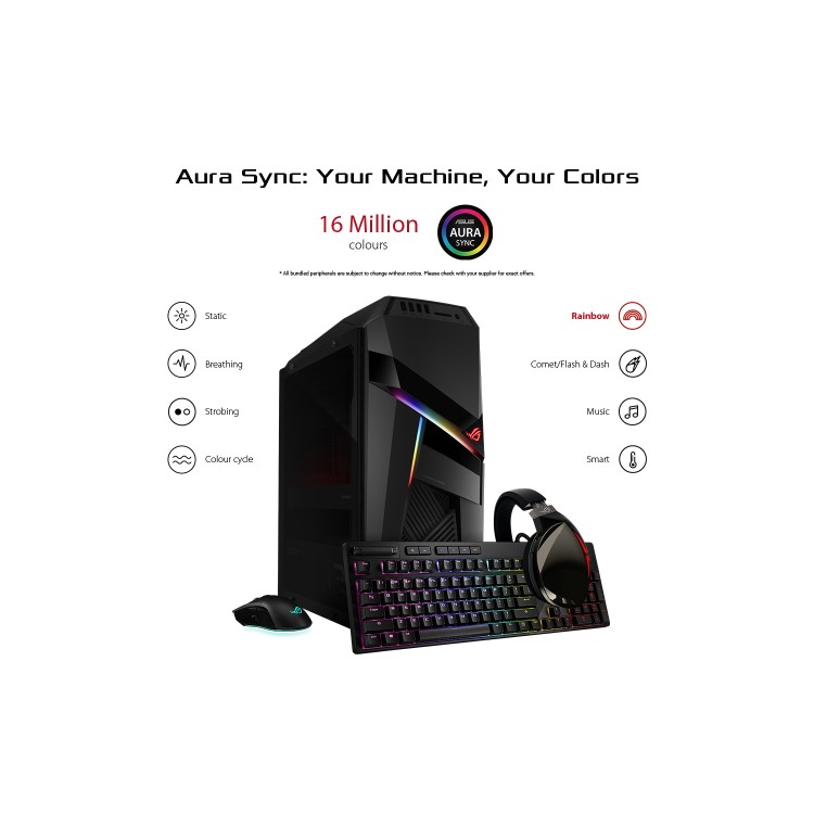Asus ROG Strix GL12 Core i7-9700K 16GB 1TB + 256GB SSD GeForce RTX 2080 8GB Windows 10 Gaming PC