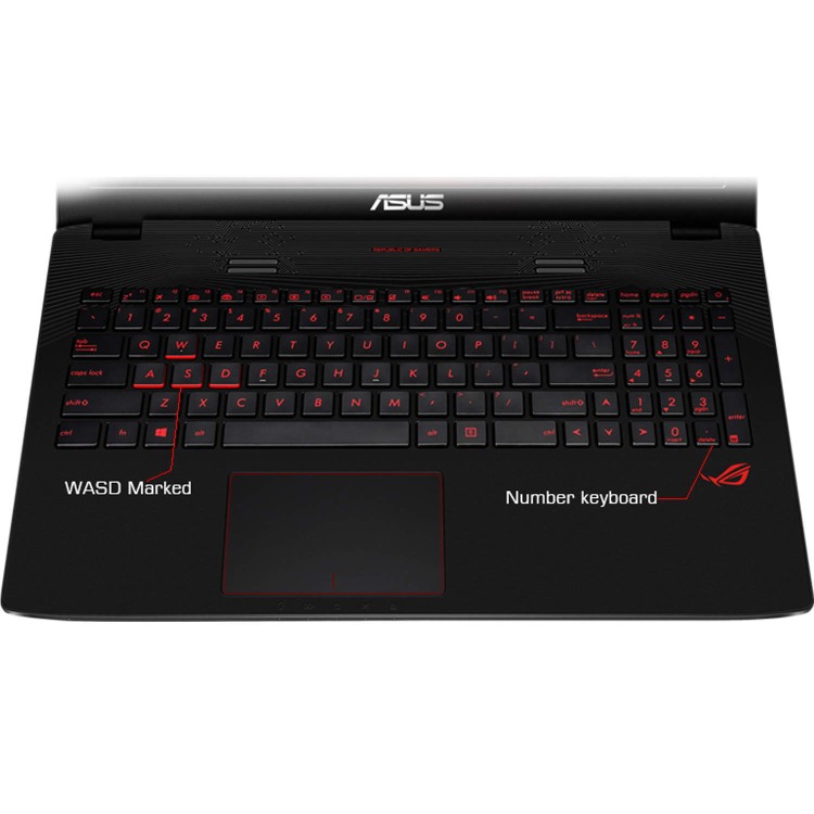 Asus GL752VW ROG Core i7-6700HQ 16GB 1TB + 128GB SSD Blu-Ray GeForce GTX960M 17.3 Inch  Windows 10 Gaming Laptop  Inc Free Bag Mouse & Headset