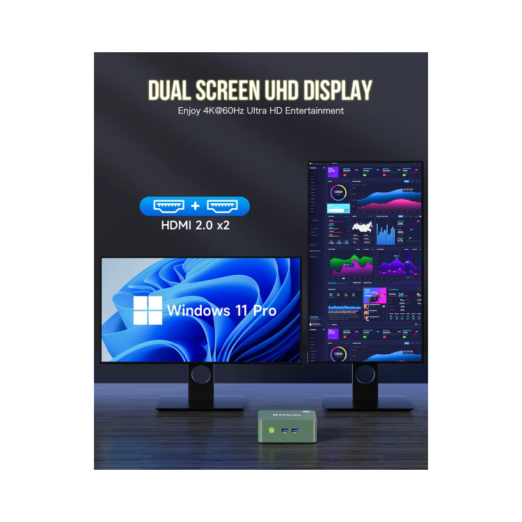 GMKTec NucBox G3 Plus Intel N150 16GB RAM 512GB SSD Windows 11 Pro Mini PC