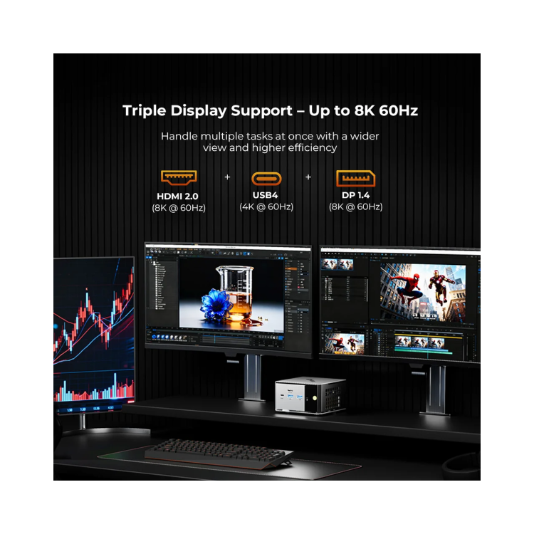 GMKTec M8 AMD Ryzen 5 PRO 6650H 16GB RAM 512GB SSD Windows 11 Pro Mini PC