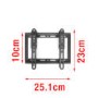 electriQ Super Slim Tilting TV Wall Bracket for TVs up to 40" with VESA up to 200 x 200mm and 30kg Load