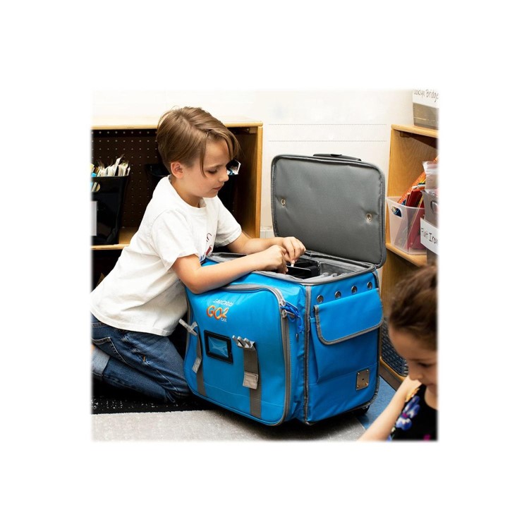 GO² Case - Charges up to 6 laptops up to 15' or a range of smaller electrical devices to store