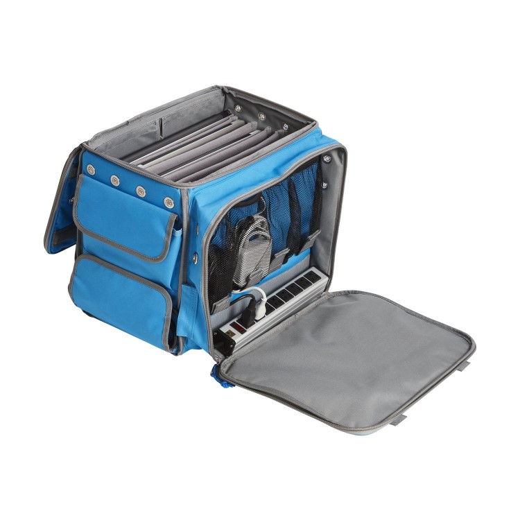 GO² Case - Charges up to 6 laptops up to 15' or a range of smaller electrical devices to store