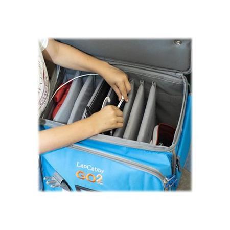 GO² Case - Charges up to 6 laptops up to 15' or a range of smaller electrical devices to store