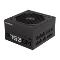 GP-P750GM-UK GIGABYTE P750GM 750W PSU, 120mm Smart Hydraulic Bearing Fan, 80 PLUS Gold, Fully Modular, UK Plug, High-Quality Japanese Capacitors, Powerful Single +12V Rail
