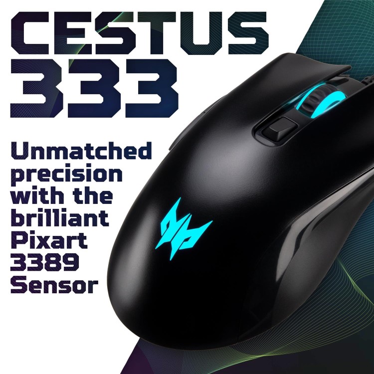 Acer Predator Cestus 333 PMW410 Wired Gaming Mouse Black