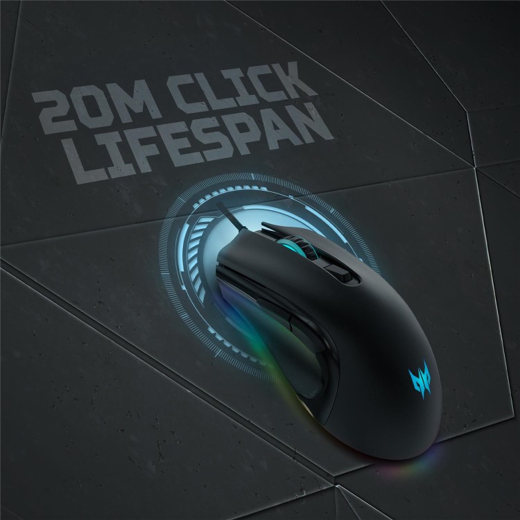Acer Predator Cestus 333 PMW410 Wired Gaming Mouse Black