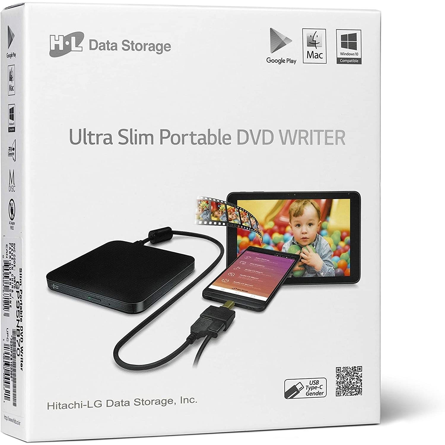 Hitachi Lg Ultra Slim Portable Dvd Writer With Android Support In Black Laptops Direct Hitachi Lg Ultra Slim Portable Dvd Writer With Android Support In Black Laptops Direct