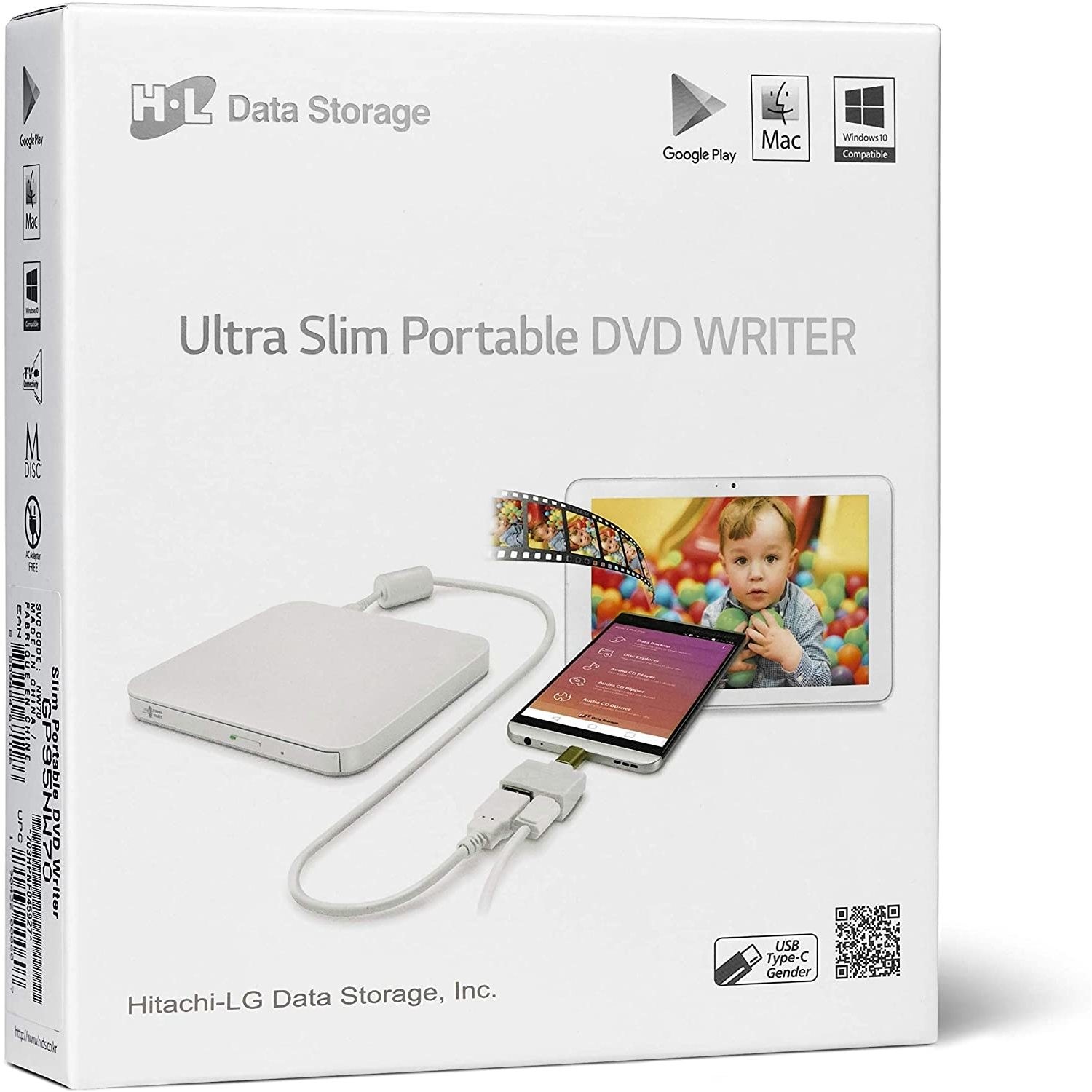Hitachi Lg Ultra Slim Portable Dvd Writer With Android Support In White Laptops Direct Hitachi Lg Ultra Slim Portable Dvd Writer With Android Support In White Laptops Direct