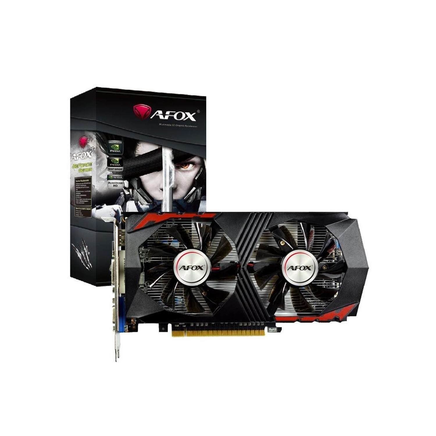 AFOX GeForce GTX750TI 2GB 128bit GDDR5 PCI-E Dual Fan Graphics