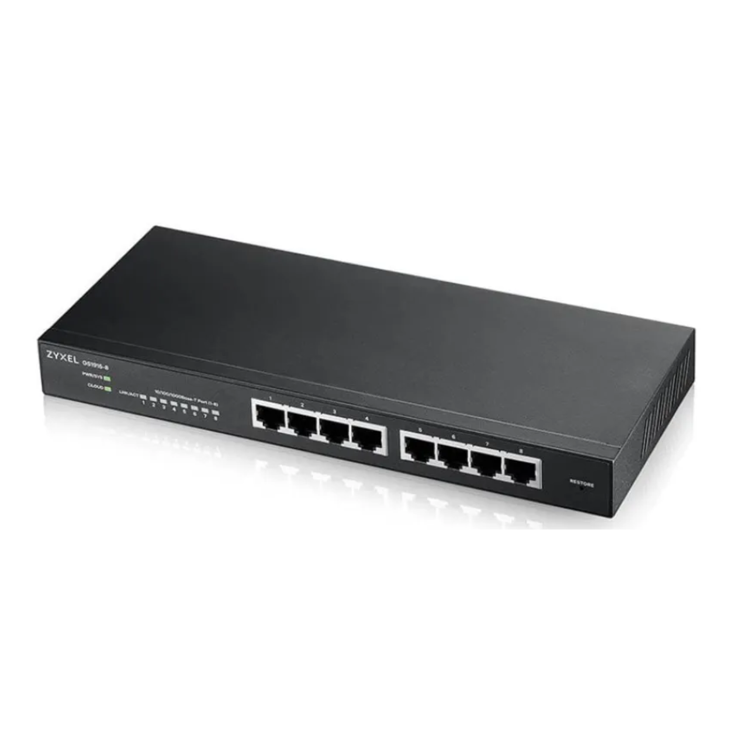 Zyxel Gs1915-8 8-Port Gigabit Smart Switch Black, Laptops Direct - GS1915-8-GB0101F