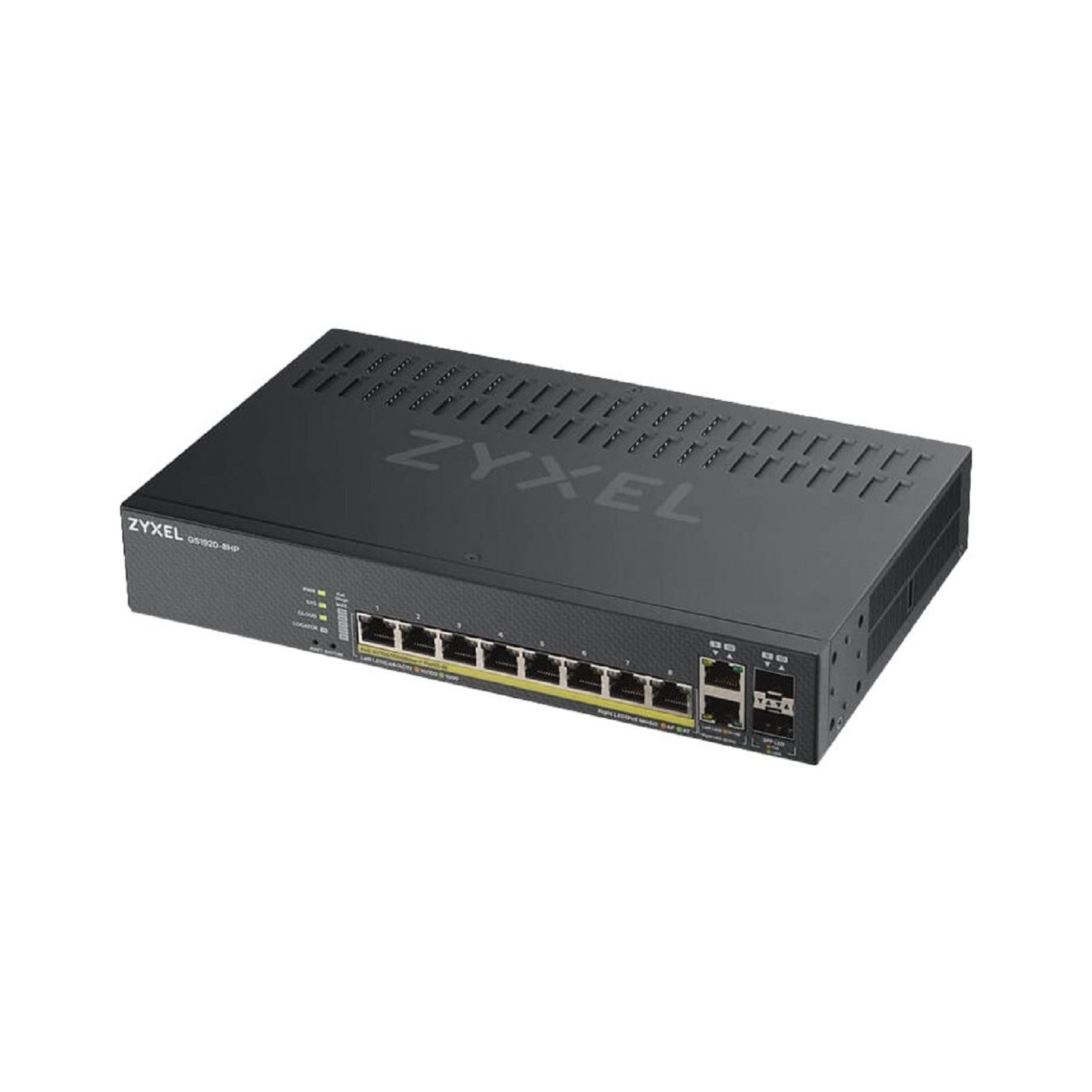 Zyxel Gs1920-8Hpv2 8-Port Smart Managed Wall-Mountable Gigabit Switch Black, Laptops Direct - GS1920-8HPV2-GB0101F
