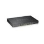 Zyxel GS1920-24HPv2 24-Port Smart Managed PoE+ Switch Bundle with NWA90AX WiFi 6 Dual-Radio PoE WAP White