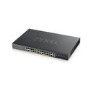 Zyxel GS1920-24HPv2 24-Port Smart Managed PoE+ Switch Bundle with NWA90AX WiFi 6 Dual-Radio PoE WAP White