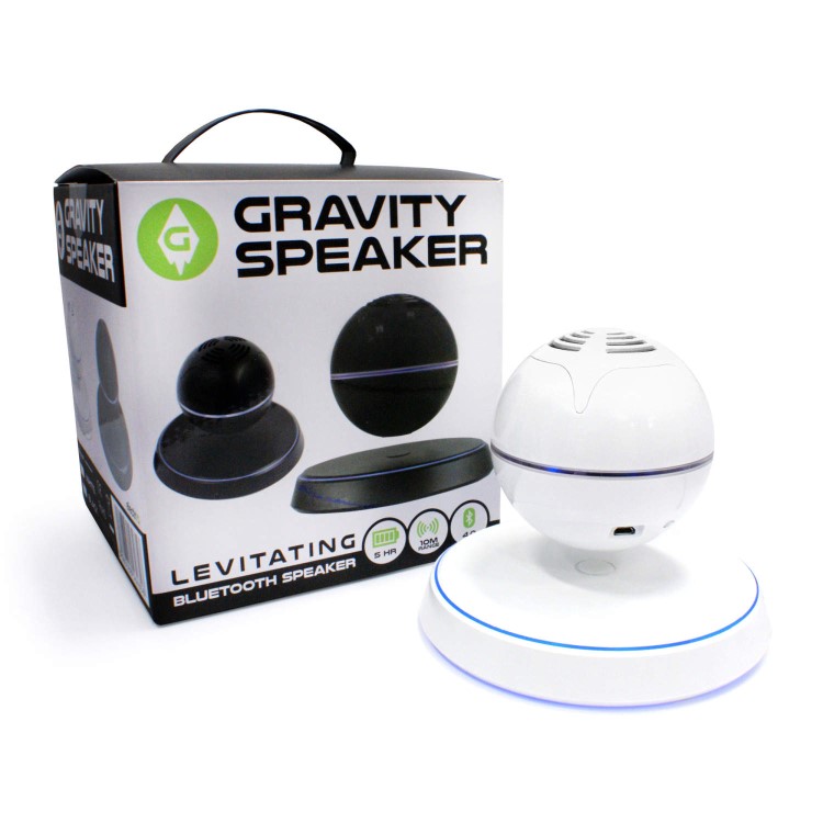 iQ Gravity Speaker - Levitating Bluetooth Speaker - White