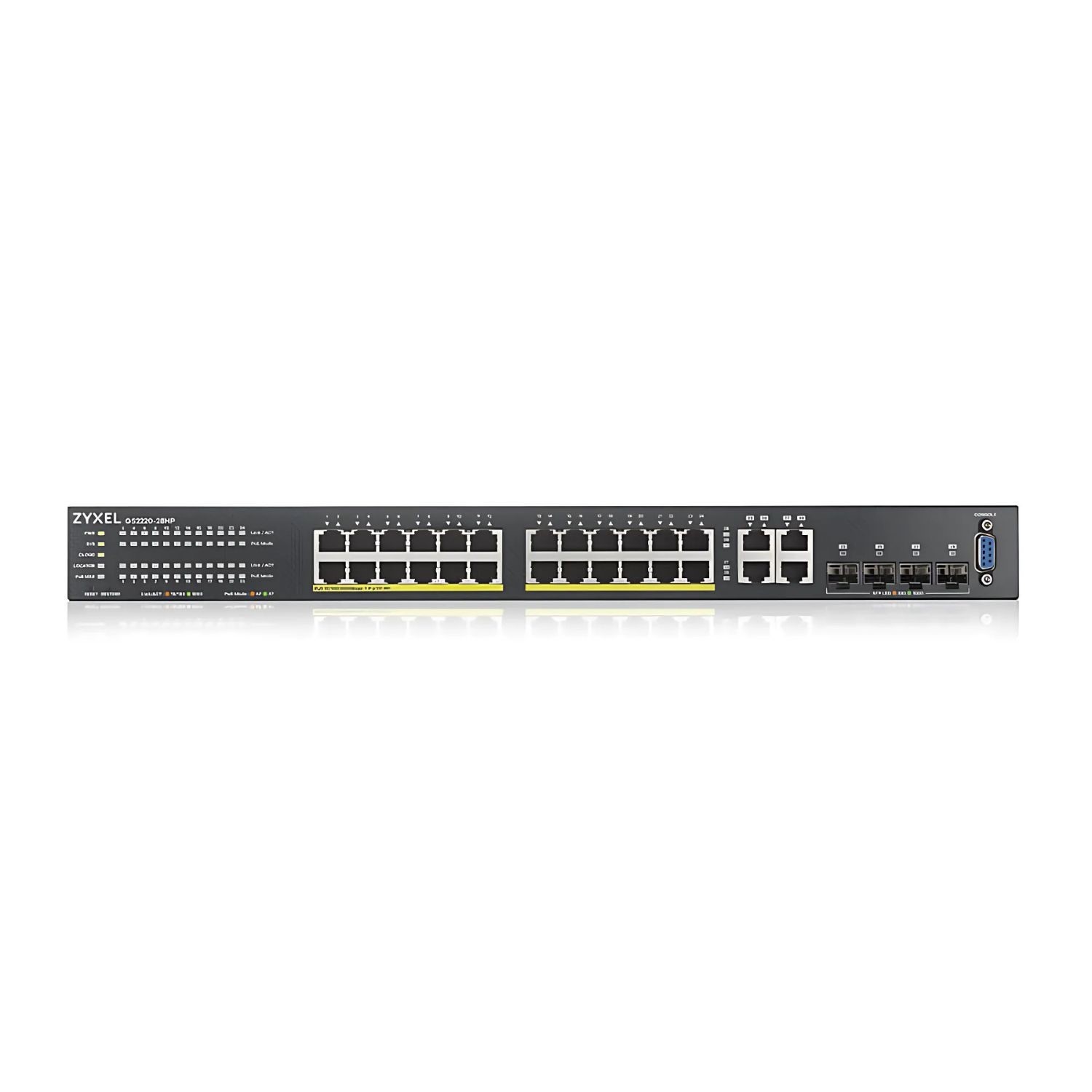 GS2220 28HP NebulaFlex Pro 24 Port Layer 2 Managed Rackmount Gigabit PoE+ Switch