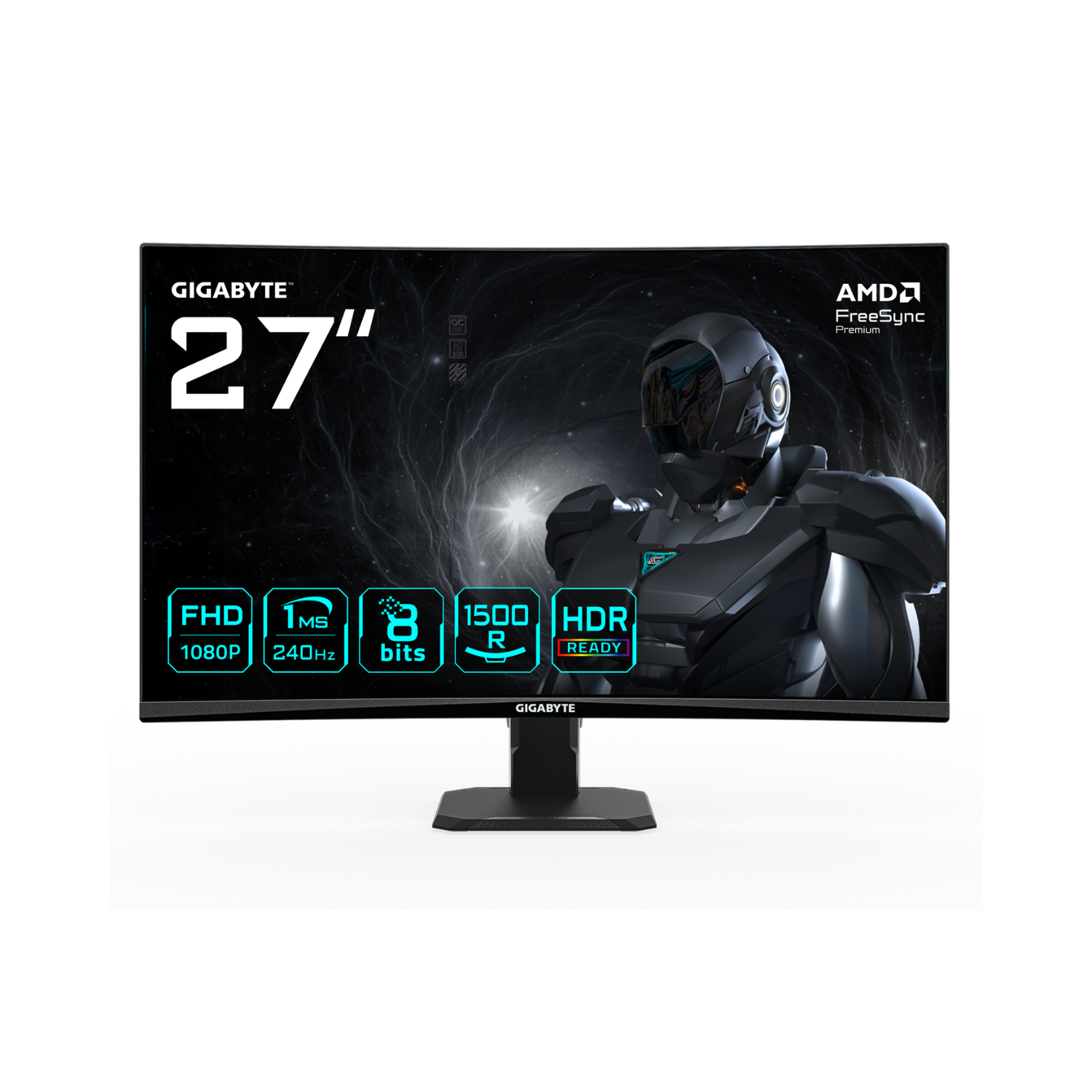 Laptops Direct - Gigabyte Gs27fc2 27 Va Full Hd 240Hz 1Ms Curved Gaming Monitor Black - GS27FC2-EK