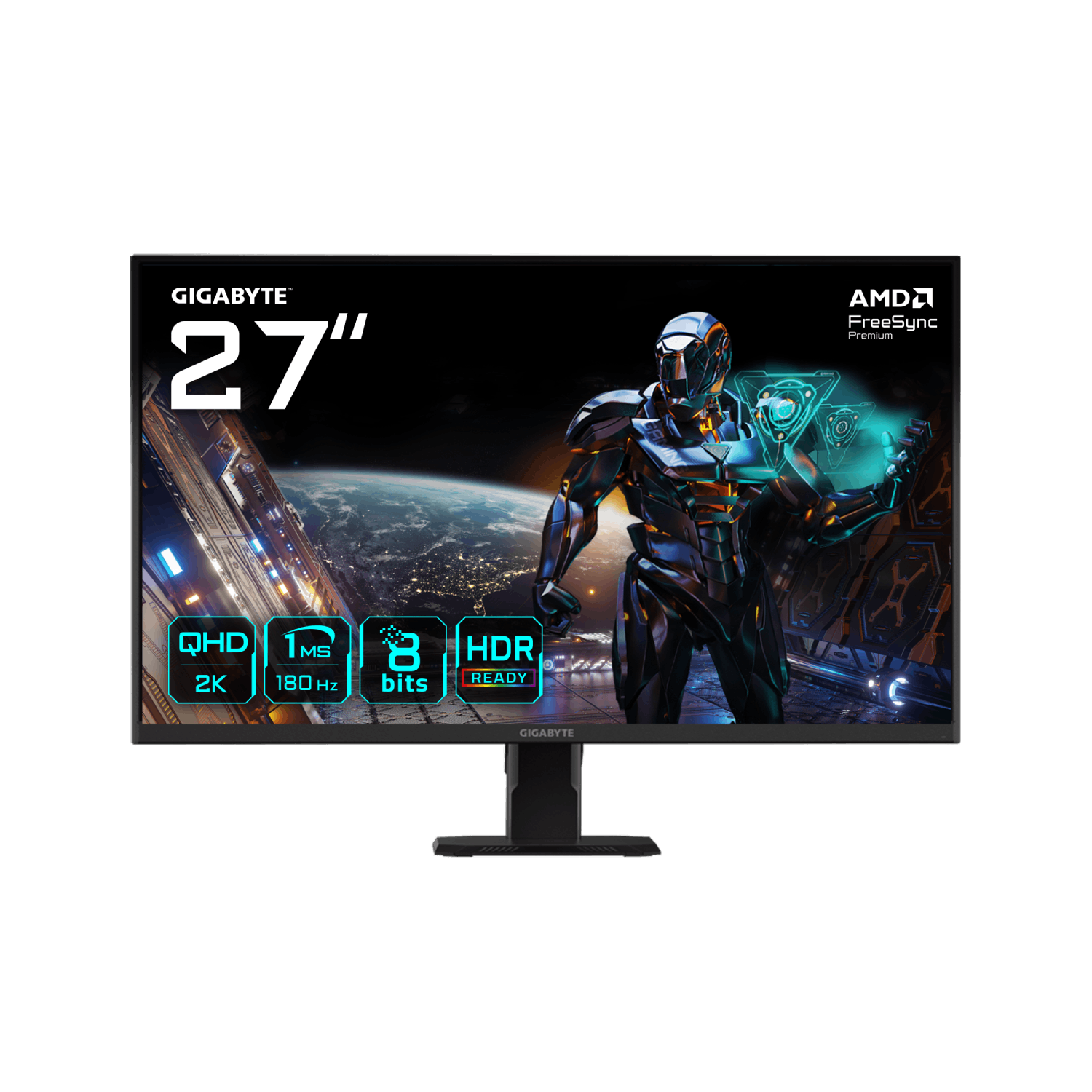 Gigabyte Gs27qa 27 Ips Qhd 180Hz 1Ms Gaming Monitor Black, Laptops Direct - GS27QA-EK
