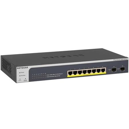 Netgear ProSAFE 8-Port PoE+ Gigabit Smart Managed Switch with 2 SFP Ports 