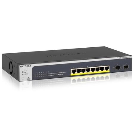 NETGEAR ProSAFE 8-Port PoE+ Gigabit Smart Managed Switch with 2 SFP Ports