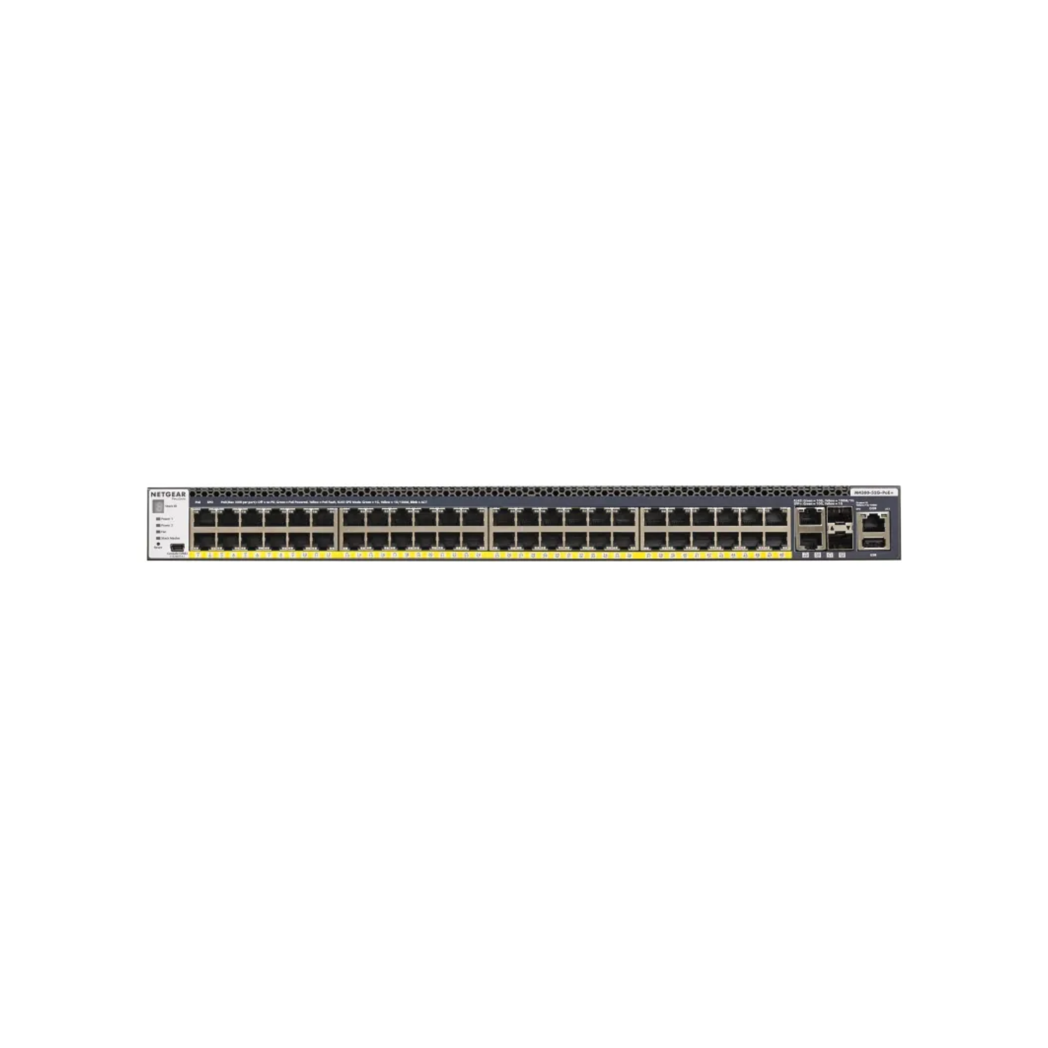 Netgear M4300-52G-Poe+ Managed Swch Aps550w Black, Laptops Direct - GSM4352PA-100NES