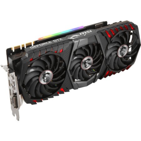 GeForce GTX 1080 Ti Gaming OC 11G MSI NVIDIA GeForce GTX 1080 TI GAMING X 11G 11 GB GDDR5X 352-Bit Memory  DVI⁄HDMI⁄DP PCI Express 3 Graphics Card - Black