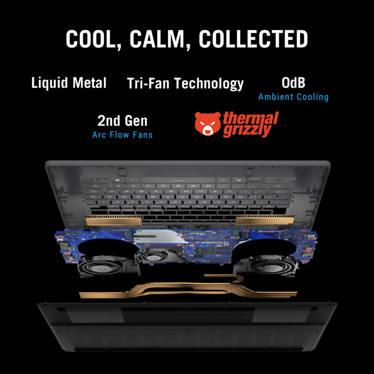 ASUS ROG Zephyrus G16 GU605 Intel Core Ultra 9 64GB RAM 2TB SSD RTX 5090 240Hz 16 Inch Windows 11 Gaming Laptop