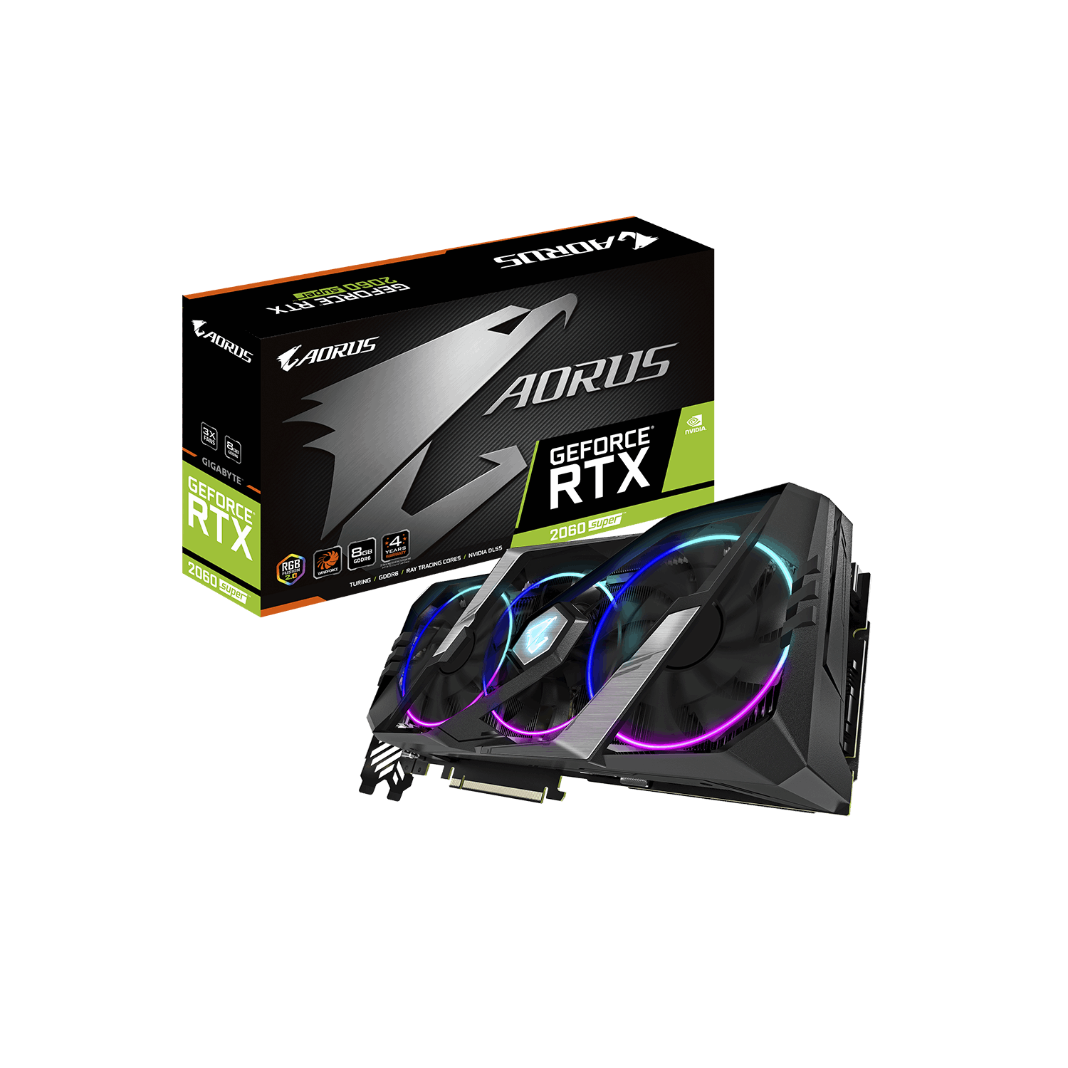 stressende jøde Æble Gigabyte AORUS GeForce RTX 2060 Super 8GB Triple Fan RGB Graphics Card -  Laptops Direct