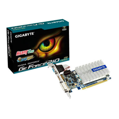 Gigabyte NVidia GeForce GT210 1GB 64bit DDR3 1200MHz Graphics Card