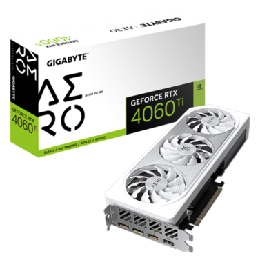 Gigabyte NVIDIA GeForce RTX 4060 Ti 8GB 2580MHz AERO OC Graphics Card
