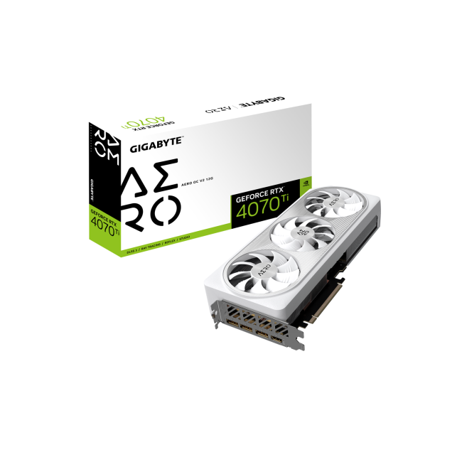 Gigabyte NVIDIA GeForce 4070 Ti 12GB 2640 MHz GDDR6X AERO OC V2 Graphics Card