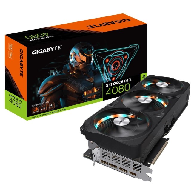 Gigabyte NVIDIA GeForce RTX 4080 16GB 2535MHz GDDR6X OC Graphics Card