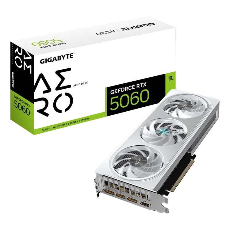 GIGABYTE GeForce RTX 5060 AERO OC 8GB GDDR7 Graphics Card