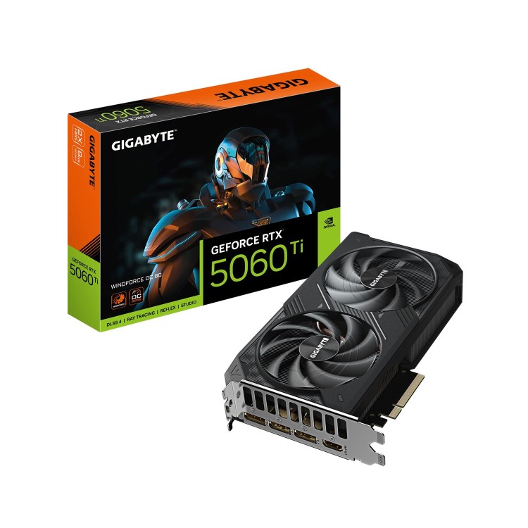 GIGABYTE GeForce RTX 5060 Ti WINDFORCE OC 8GB GDDR7 Graphics Card