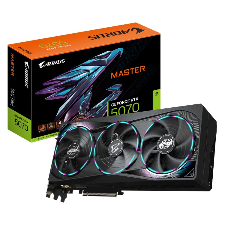 GIGABYTE AORUS GeForce RTX 5070 MASTER 12GB GDDR7 Graphics Card
