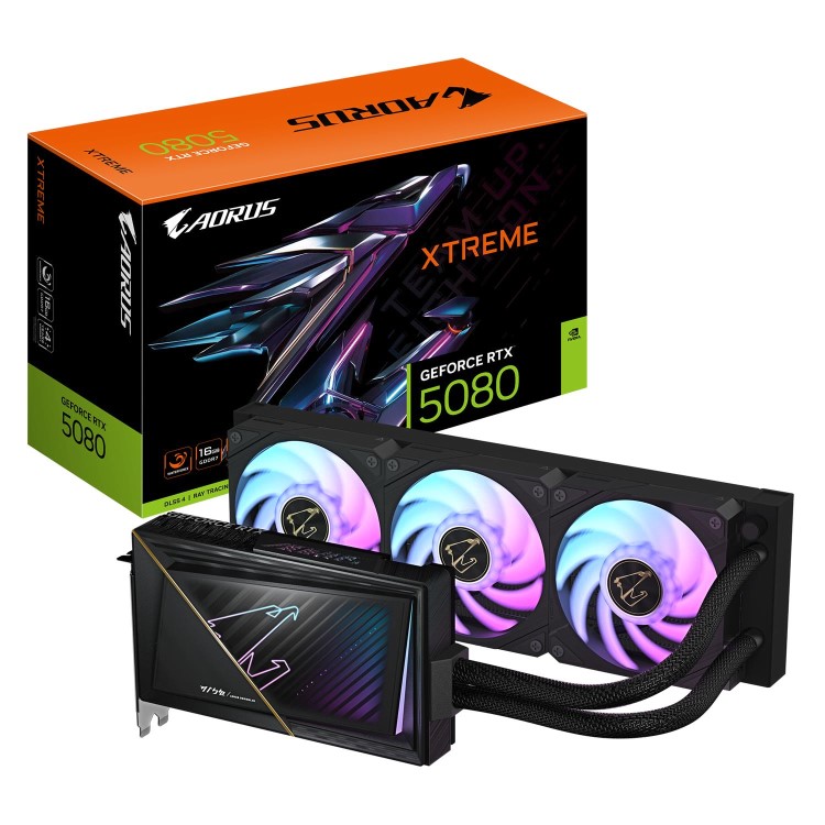 GIGABYTE AORUS GeForce RTX 5080 XTREME WATERFORCE 16GB GDDR7 Graphics Card