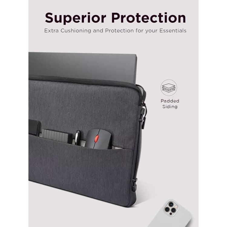 Lenovo Urban 15.6 Inch Sleeve Case Charcoal Grey