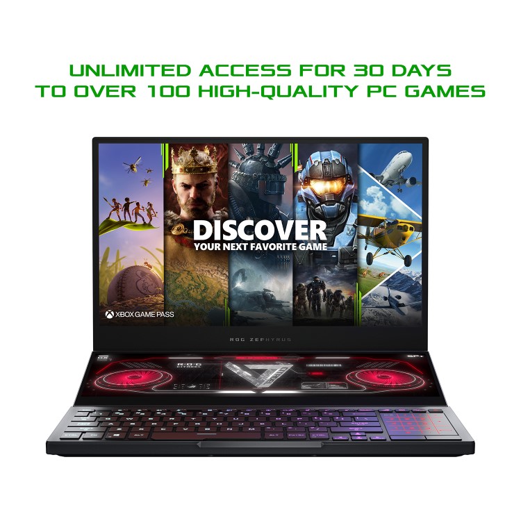 Asus ROG Zephyrus Duo 15 SE AMD Ryzen 9-5900HX 32GB 2TB SSD 15.6 Inch UHD 4K 120Hz GeForce RTX 3080 16GB Windows 10 Gaming Laptop