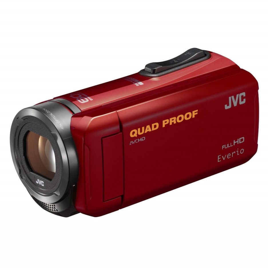 JVC GZR315 Everio Camcorder Red Quad Proof 40x Zoom Full HD Laptops Direct