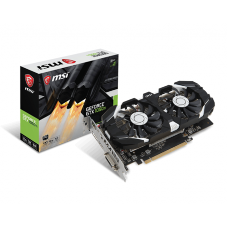 MSI GeForce GTX 1050 TI 4GT OC 4GB Dual Fan Graphics Card - Main Image