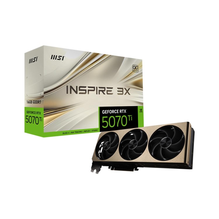 MSI GeForce RTX 5070 Ti 16G INSPIRE 3X OC Graphics Card