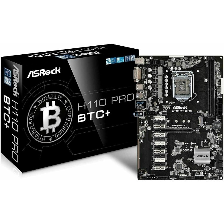 Asrock H110 PRO BTC+ Intel Socket 1151 ATX Motherboard