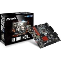 Asrock H110M-HDV, Intel H110, 1151, Micro ATX, DDR4, VGA, DVI, HDMI