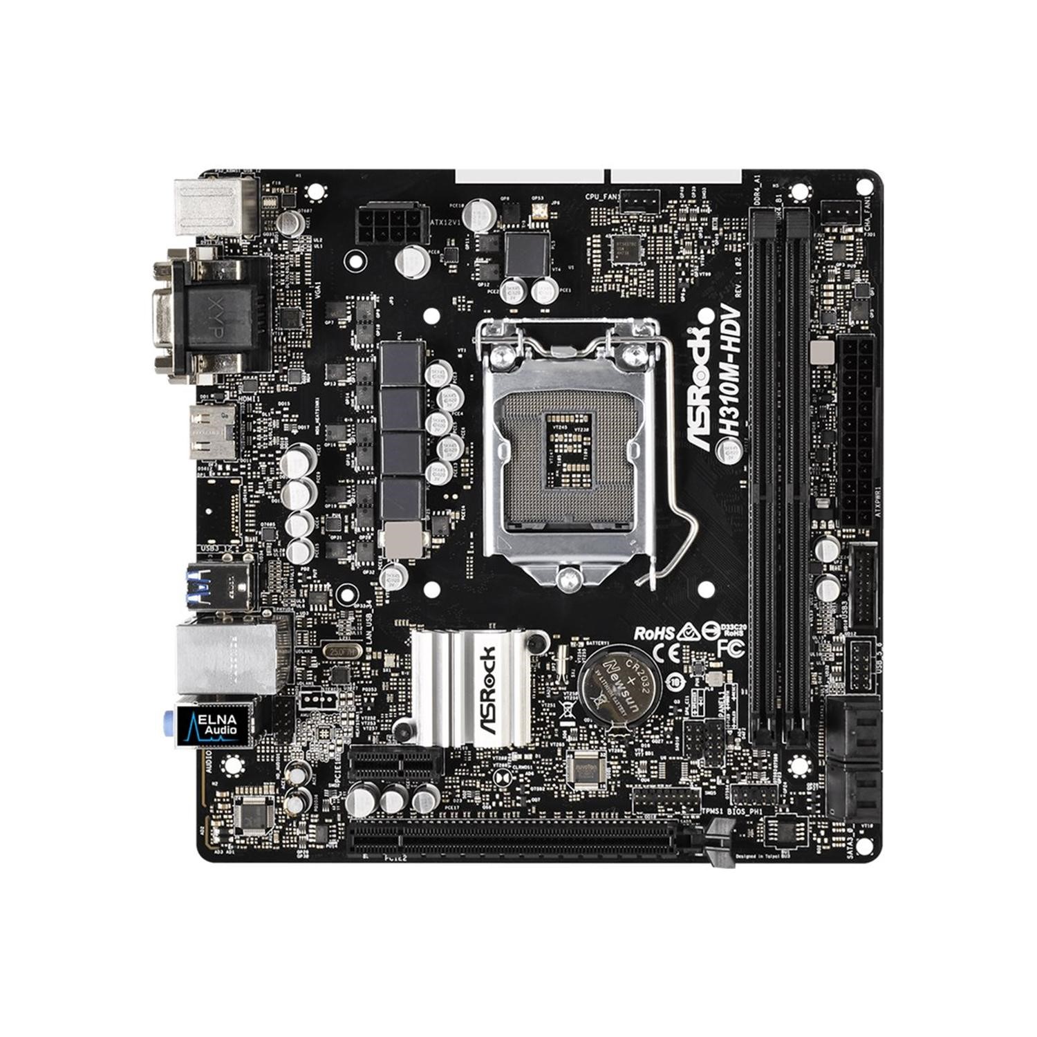 ASRock B560M-HDV R3.0 MicroATX Motherboard – LGA1200, Intel 10th/11th Gen, DDR4, HDMI, DVI-D, USB 3.2