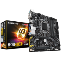 Gigabyte H370M DS3H Intel Socket 1151 Micro ATX VGA/DVI-D/HDMI/DisplayPort DDR4 USB C 3.1 Motherboar