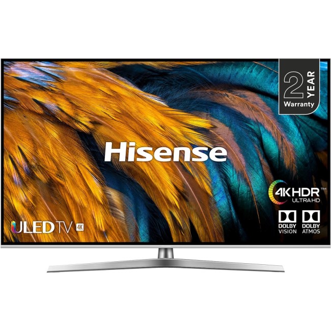 Refurbished Hisense 50" 4K Ultra HD with HDR ULED Freeview Play Smart TV