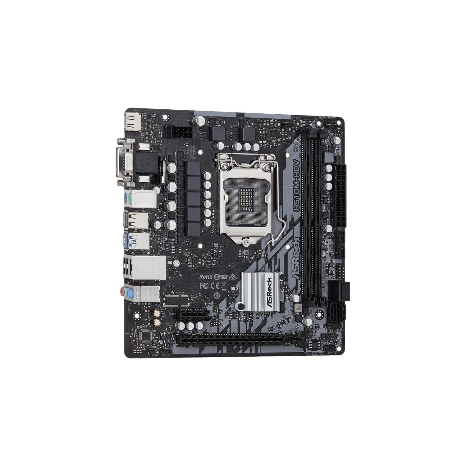 ASROCK Intel H510M-HDV R2.0 H510 Micro ATX Motherboard - Laptops Direct